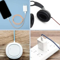CABLE SPRING COVER, Flexible Spiral Cable Protector Sleeve,  Wire Protector Sleeve for Charger & Earphone Cables (2335) 