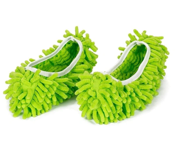 MICROFIBER CLEANING SLIPPER,Washable Microfiber Reusable Cleaning Mop Slippers (Multicolor)  (609)