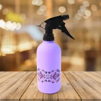 PRINTED SPRAY BOTTLE, Plastic Printed water Spray Bottle 500ml, Stylish & Reusable Mist Bottle for Plants, Cleaning, Hair & More (2199) 