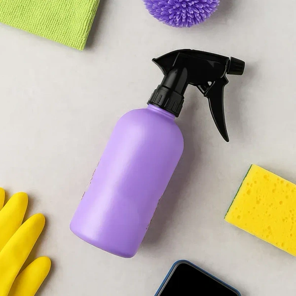 PRINTED SPRAY BOTTLE, Plastic Printed water Spray Bottle 500ml, Stylish & Reusable Mist Bottle for Plants, Cleaning, Hair & More (2199) 