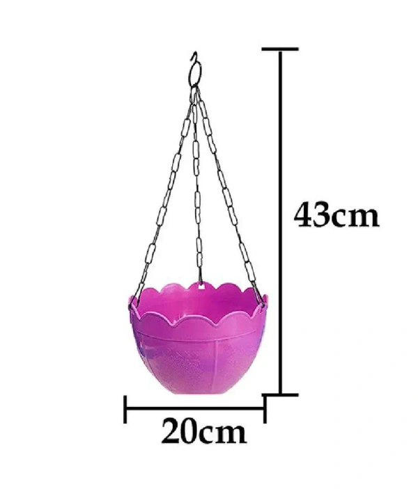 GULMAHOR POT CHAIN, Hanging Flower Pot with Chain – Stylish & Durable Planter for Home & Garden(1479)