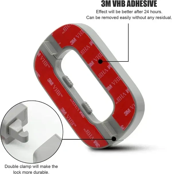 FRIDGE DOOR LOCK, Heavy Quality Fridge Freezer Door Lock -Baby Safety Child Lock    (2331)       