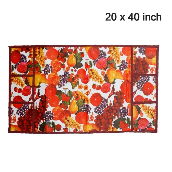 FRIDGE TOP COVER, Fridge Top Cover – Dustproof, Waterproof & Decorative Protector with Storage Pockets(2116)