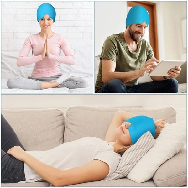 MIGRAINE RELIEF CAP, Migraine Relief Cap – Soothing Headache & Stress Relief Therapy(2141)