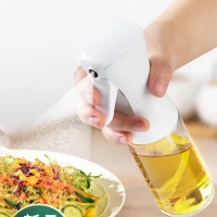 GLASS OIL SPRAY BOTTLE, Glass Oil Spray Bottle 250ML – Oil Sprayer Dispenser for Air Fryer, Salad, Baking, Grilling & Frying | Fine Mist Oil Spitzer for Cooking, Dosa & Kitchen Use (With White Box)(2700)