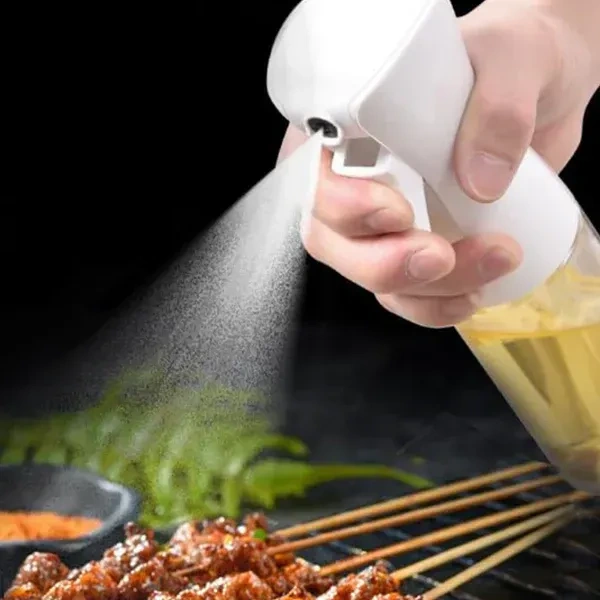 GLASS OIL SPRAY BOTTLE, Glass Oil Spray Bottle 250ML – Oil Sprayer Dispenser for Air Fryer, Salad, Baking, Grilling & Frying | Fine Mist Oil Spitzer for Cooking, Dosa & Kitchen Use (With White Box)(2700)