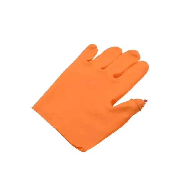 THUMB CUTTER GLOVES, Gloves Silicone Thumb Knife Finger Protector Gears Cutting Vegetable (1244) - Blaze Orange