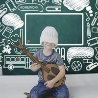 GREEN BOARD STICKER 45*200CM, Green Chalkboard Vinyl Wall Sticker 45x200 cm | Self-Adhesive Removable Blackboard Decal for Home, Office & School(2548)
