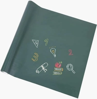 GREEN BOARD STICKER 45*200CM, Green Chalkboard Vinyl Wall Sticker 45x200 cm | Self-Adhesive Removable Blackboard Decal for Home, Office & School(2548)