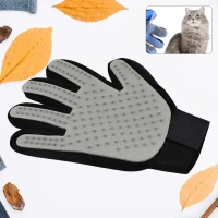 PET GROOMING GLOVE, Grey Multipurpose Cleaning Gloves – Reusable Household & Kitchen Gloves for Dishwashing, Utensil Cleaning, Bathing & More(2508)