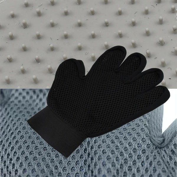 PET GROOMING GLOVE, Grey Multipurpose Cleaning Gloves – Reusable Household & Kitchen Gloves for Dishwashing, Utensil Cleaning, Bathing & More(2508)