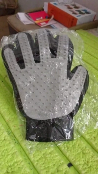 PET GROOMING GLOVE, Grey Multipurpose Cleaning Gloves – Reusable Household & Kitchen Gloves for Dishwashing, Utensil Cleaning, Bathing & More(2508)