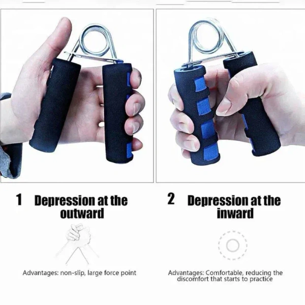 HAND EXERCISER, Foam Grip Hand Exerciser for Strength Training | Heavy-Duty Steel Spring Hand Gripper | Non-Slip Foam Handle Forearm & Finger Strengthener | Compact Home & Gym Workout Tool(956)