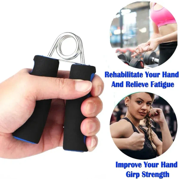 HAND EXERCISER, Foam Grip Hand Exerciser for Strength Training | Heavy-Duty Steel Spring Hand Gripper | Non-Slip Foam Handle Forearm & Finger Strengthener | Compact Home & Gym Workout Tool(956)