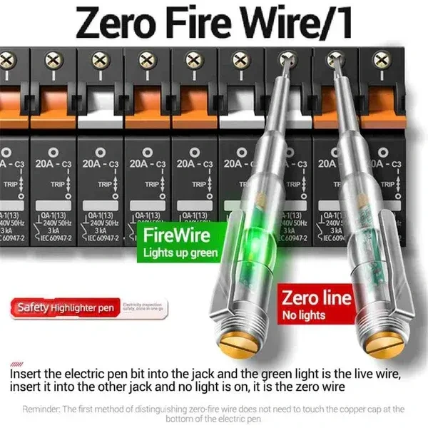 Magic TESTER PEN Test Pencil, 70250V Measure Range Voltage Tester Accurate Neutral Live Wire Identification for Circuit Board (1928)