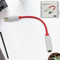 TYPE C TO AUX CABLE, USB Type C to Headphone Jack Audio Connector (1 Pc) - Pack of 1