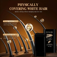 HAIR DYE STICK NEW, Hair Color Stick for White & Gray Hair Coverage | Natural Black Hairdressing Wand | Waterproof, Sweat-Proof Instant Hair Dye Comb for Root Touch-Up (20 g)(2686)