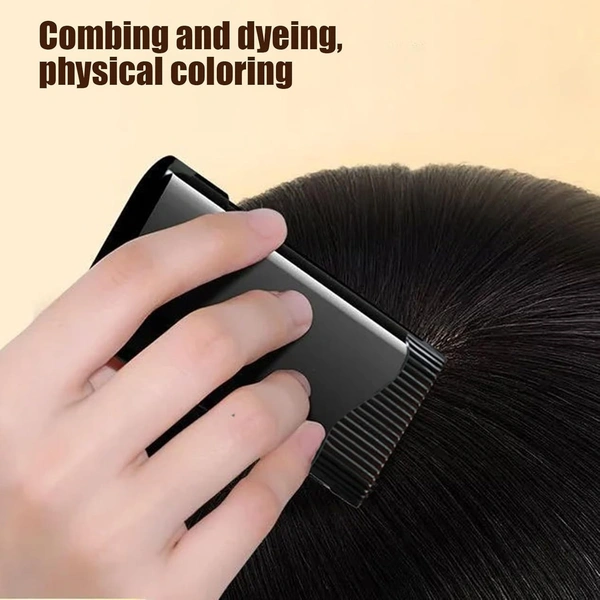 HAIR DYE STICK, Hair Color Stick for White & Gray Hair Coverage | Natural Black Waterproof Hair Dye Wand Comb 20g(2549)
