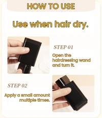 HAIR DYE STICK, Hair Color Stick for White & Gray Hair Coverage | Natural Black Waterproof Hair Dye Wand Comb 20g(2549)