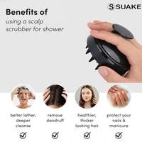 SILI HEAD MASSAGER, Hair Scalp Massager Brush | Silicone Head Massager for Shampoo, Shower & Hair Care(1217) - 