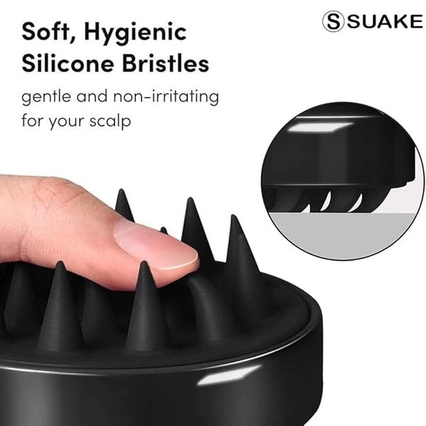 SILI HEAD MASSAGER, Hair Scalp Massager Brush | Silicone Head Massager for Shampoo, Shower & Hair Care(1217) - 