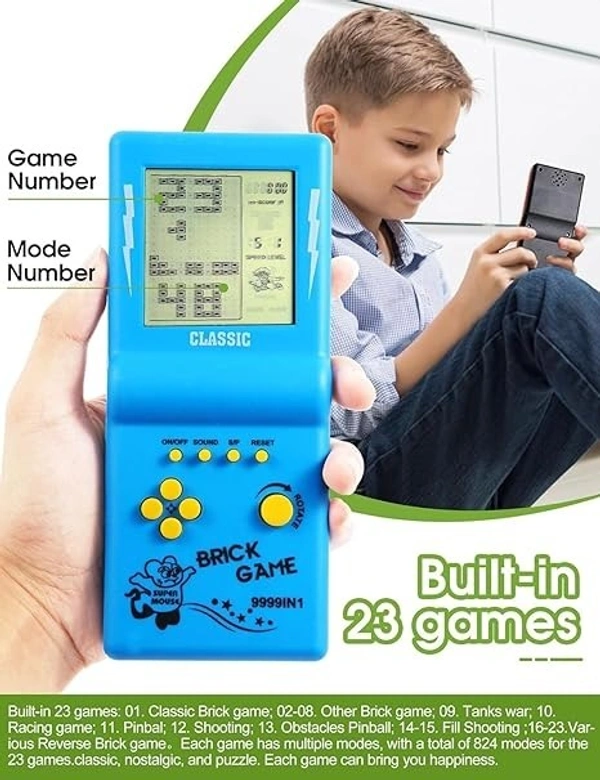 KH-9999 BRICK GAME, Handheld Brick Game 9999-In-1 Video Game for Kids Play Gift Boys/ Girls and Gifts   (2322)        