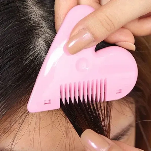 HAIR SHAPER, Heart Shape Baby Hair Scissors – Lightweight Stainless Steel Thinning Shears for Girls, Safe Hair Accessories(2565)