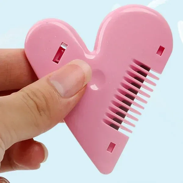 HAIR SHAPER, Heart Shape Baby Hair Scissors – Lightweight Stainless Steel Thinning Shears for Girls, Safe Hair Accessories(2565)