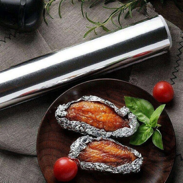 10M ALLUMINIUM FOIL, Heavy-Duty Aluminum Foil Roll – 10m x 300mm Non-Stick Thick Foil for Baking, Grilling & Cooking(2617)