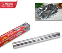 10M ALLUMINIUM FOIL, Heavy-Duty Aluminum Foil Roll – 10m x 300mm Non-Stick Thick Foil for Baking, Grilling & Cooking(2617)