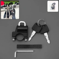 HELMET LOCK,Universal Motorcycle Hook Lock | Heavy-Duty Anti-Theft Lock for Motorbikes, Scooters & Street Bikes | High-Performance Security Lock(2707)