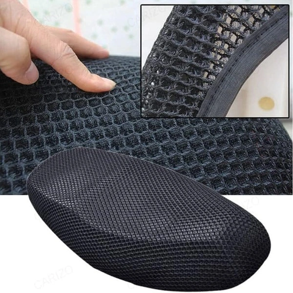 CUSHION SEAT COVER, Heavy Cushion Seat Cover Scooty Seat Cover Bike Seat Cover, Comfortable Scooty & Bike Seat Cover for Daily Riding   (2224) - Black, Pack of 1