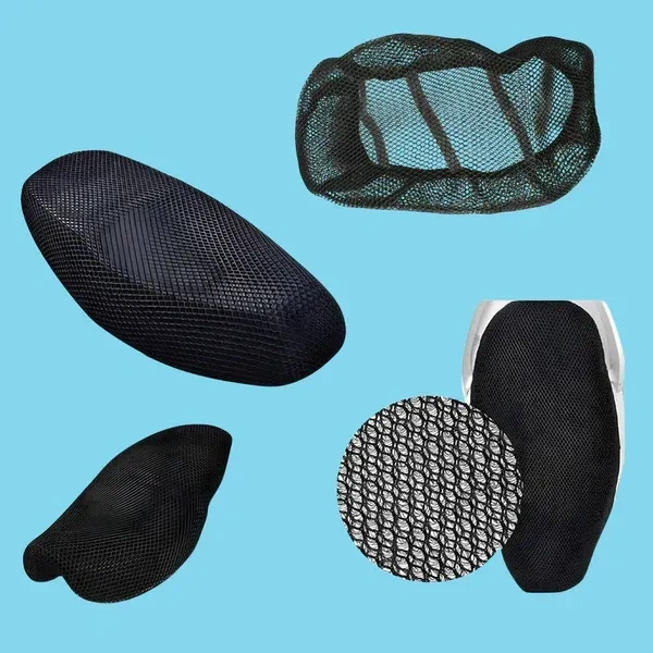 CUSHION SEAT COVER, Heavy Cushion Seat Cover Scooty Seat Cover Bike Seat Cover, Comfortable Scooty & Bike Seat Cover for Daily Riding   (2224) - Black, Pack of 1
