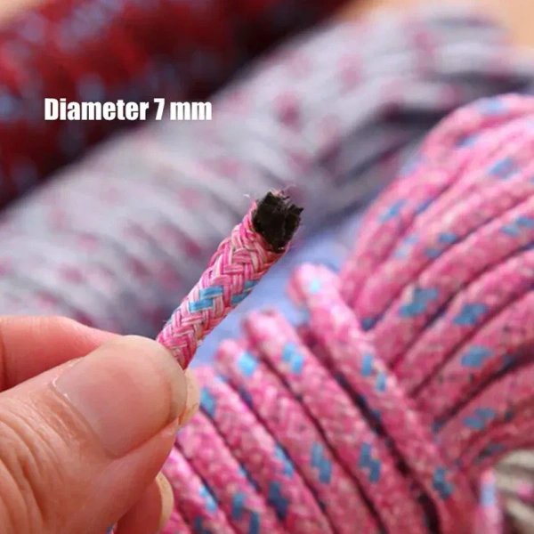 10MTR CLOTH DRYING ROPE, 0M Heavy-Duty Nylon Clothesline Rope – Portable & Sturdy for Outdoor, Indoor, Camping(1604)