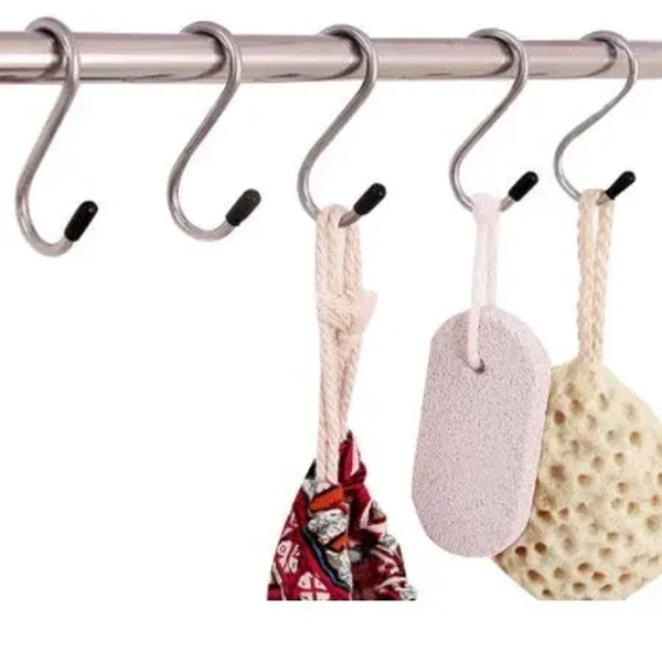 5PCS S SHAPE HOOK, Heavy Duty S-Shaped Stainless Steel Hanging Hooks - 5 pcs(2405)