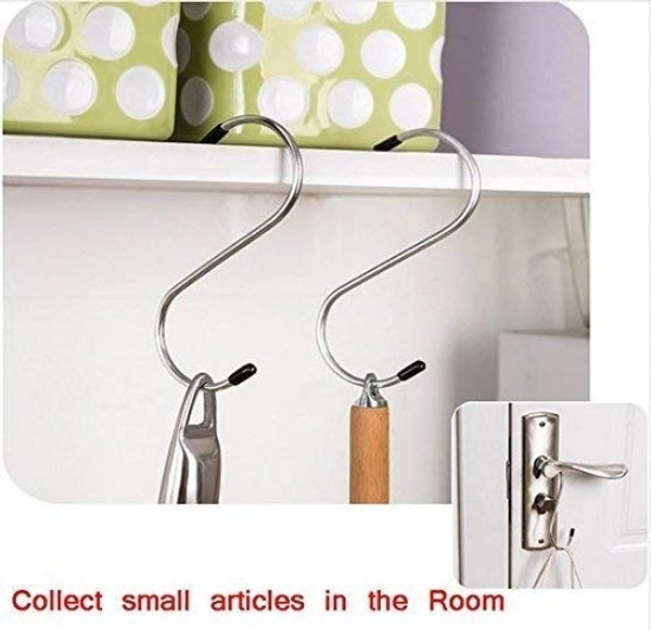 5PCS S SHAPE HOOK, Heavy Duty S-Shaped Stainless Steel Hanging Hooks - 5 pcs(2405)