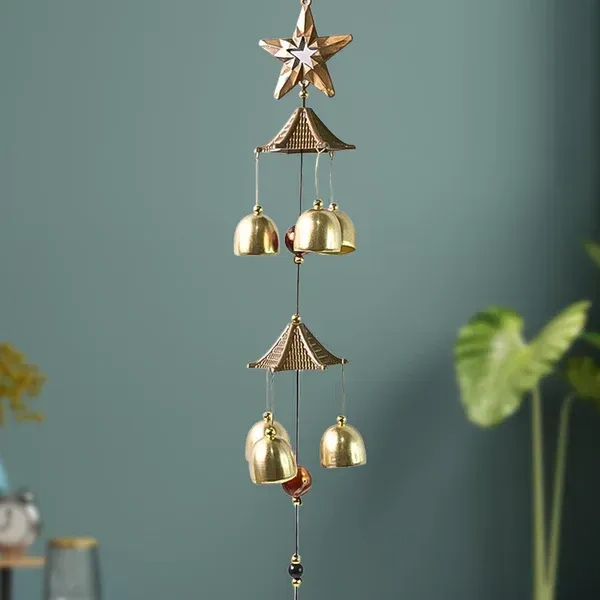 WIND CHIMES STAR, Elegant Metal Wind Chimes for Home & Garden – Outdoor Hanging Decorative Chimes with Soothing Tones for Balcony, Patio & Indoor Decor(2491)
