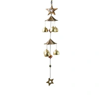 WIND CHIMES STAR, Elegant Metal Wind Chimes for Home & Garden – Outdoor Hanging Decorative Chimes with Soothing Tones for Balcony, Patio & Indoor Decor(2491)