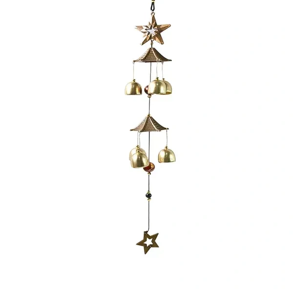 WIND CHIMES STAR, Elegant Metal Wind Chimes for Home & Garden – Outdoor Hanging Decorative Chimes with Soothing Tones for Balcony, Patio & Indoor Decor(2491)