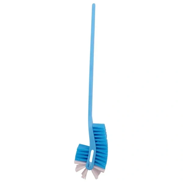 TOILET BRUSH PLASTIC, Plastic Double Hockey Toilet Brush, Plastic Double Hockey Toilet Brush – Deep Cleaning Bathroom Tool  (2162)