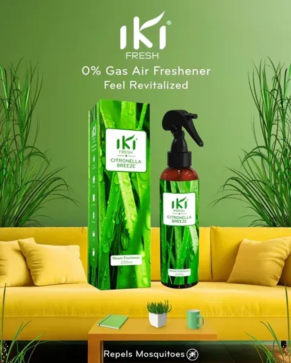 IKI AIR FRESHENER,IKI Room Freshener –IKI Air Freshener Spray – Refreshing Camphor Fragrance (200ml)(2429)