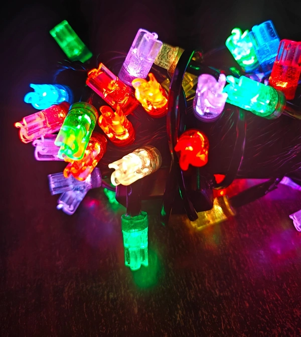 60FT FAN LED-MN243, Fan Shape LED String Lights – Approx 18 Meter Diwali Decorative Series Lights for Home, Festival, Wedding & Outdoor Décor