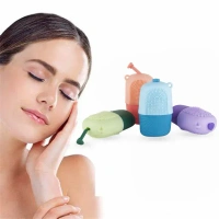 ICE FACE ROLLER SCRUBBER, Reusable Silicone Ice Roller & Face Scrubber – Cooling Facial Massager for Glowing Skin, Depuffing, Redness Relief & Tightening (1 Pc)(2666)