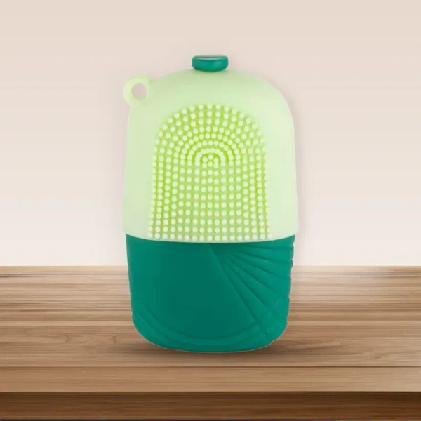 ICE FACE ROLLER SCRUBBER, Reusable Silicone Ice Roller & Face Scrubber – Cooling Facial Massager for Glowing Skin, Depuffing, Redness Relief & Tightening (1 Pc)(2666)