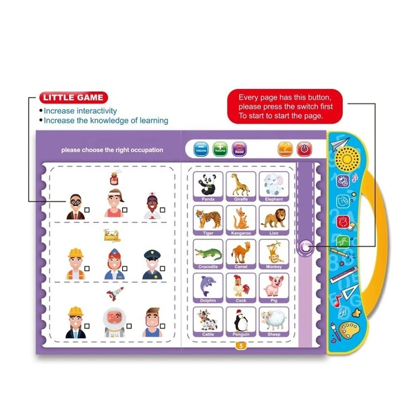 3101 STUDY BOOK, Intelligence Book for Kids, Interesting Preschool Learning Book, Kids English Reading Book with Sound & Music, English Letter and Word Learning Audio Book, Learning Book for Kid 3+ Years Old    (2321)      