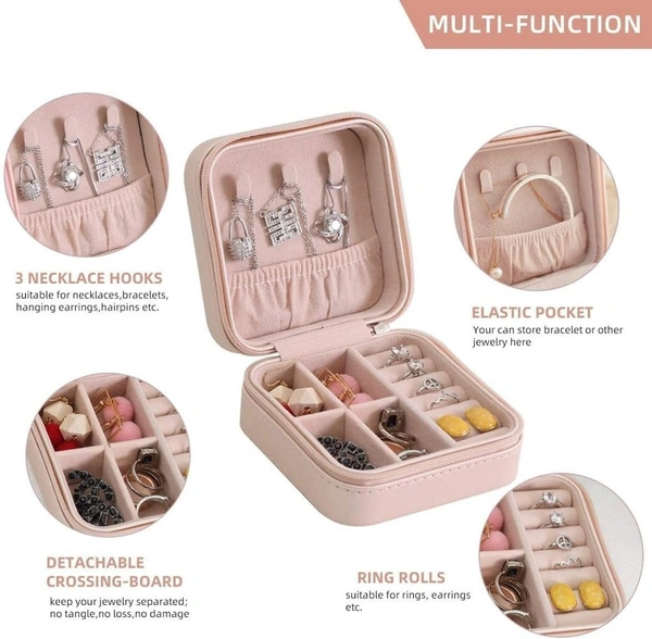 Shop99Variety "MINI JEWELLERY BOX - PU Mini Jewellery Box Jewelry Organiser cosmetic Bags" (2003)