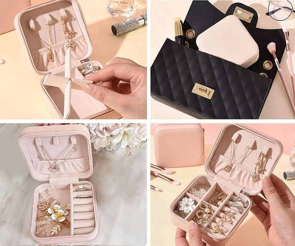 Shop99Variety "MINI JEWELLERY BOX - PU Mini Jewellery Box Jewelry Organiser cosmetic Bags" (2003)