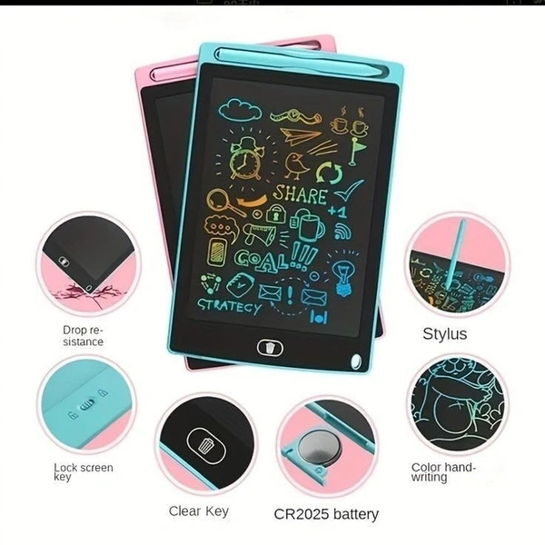 12 INCH TABLET, LCD Writing Tablet for Kids 12 Inch | Colorful Erasable Drawing Board & Doodle Pad | Learning & Educational Toys for Girls Age 3-7 | Christmas & Birthday Gift(2511