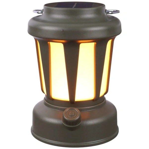LY18 CAMPING LANTERN, Solar Camping Lamp LY18 – Portable Green LED Lantern with Handle for Outdoor & Emergency Use(2535)