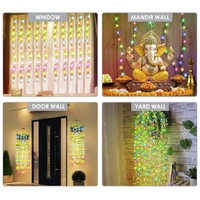 LEAF SERIES M-COLOR, Litehom Leaf Curtain String Light – 180 LED Multicolor Fairy Lights with 8 Modes | Artificial Leaf Vine for Diwali, Ganesh Puja, Navratri, Christmas & Party Decor (10x3 Ft)(2523)